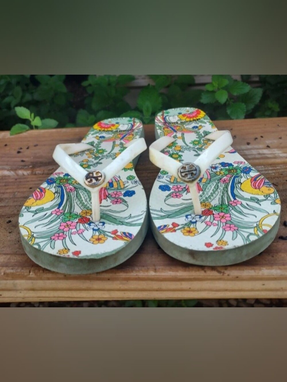 Tory Burch Collector's Flip Flops Size 6 - Picture 2 of 5